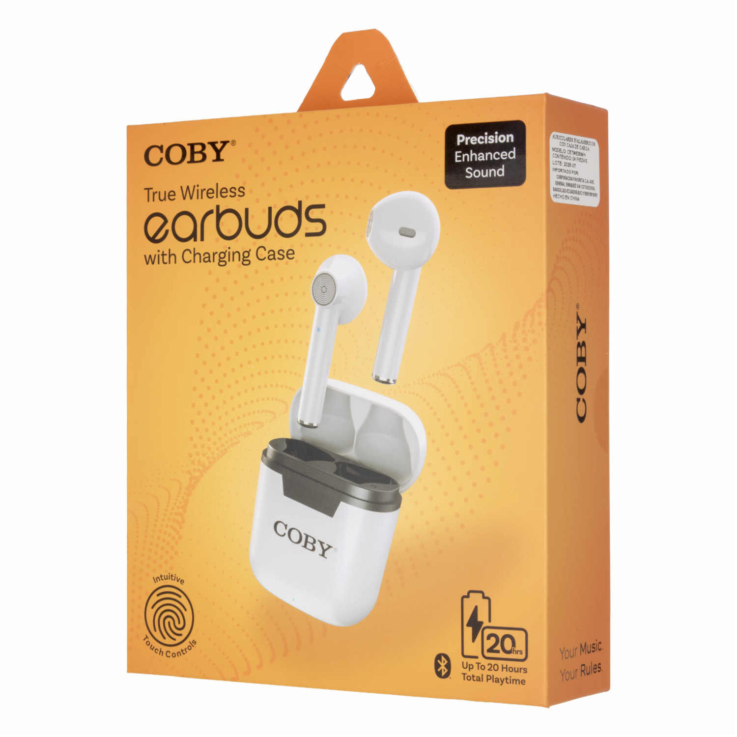 Audífonos Earbuds Con Estuche De Carga COBY Inalámbrico