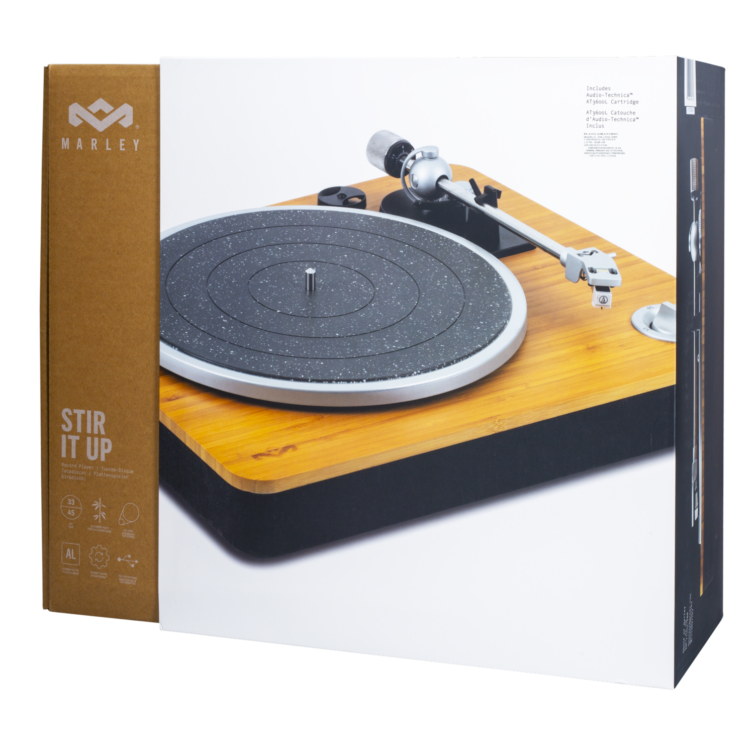 Tocadiscos Mezclador Con Preamplificador Incorporado HOUSE OF MARLEY Bambú