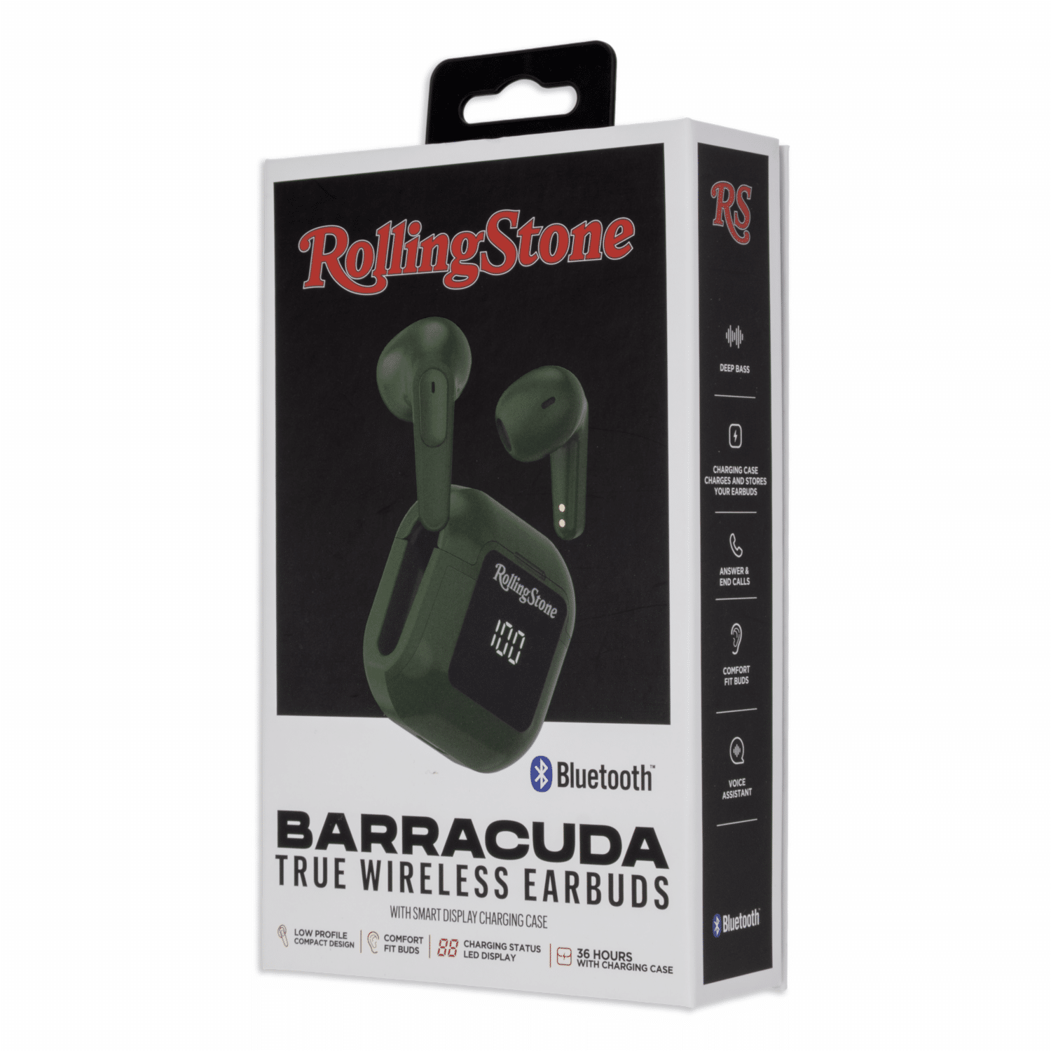 Audífonos Earbuds Con Estuche De Carga Inteligente Barracuda Verde ROLLING STONE