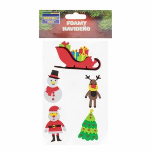 Foamy Navidad Nieve Árbol Pingüino ESCOLINI X 4 Uds