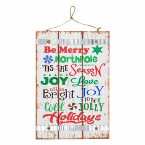 Letrero Navideño Para Puerta Frases Navidad Surtido IMPORTADORA CUMPLEAÑOS 29 Cm