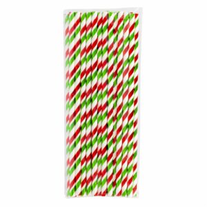 Sorbetes De Papel Navideños Mix Verde Y Rojo IMPORTADORA CUMPLEAÑOS X 25 Uds