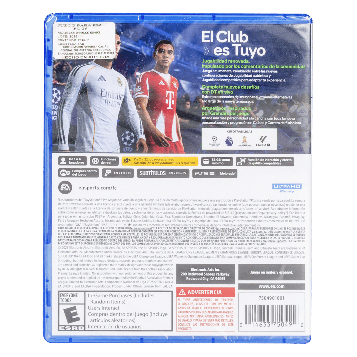 Juego De PS5 Ea Sports Fc 26 SONY Unidad - Imagen 2