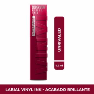 Labial Líquido Vinyl Ink Acabado Brillante Tono 30 Unrivaled MAYBELLINE NEW YORK