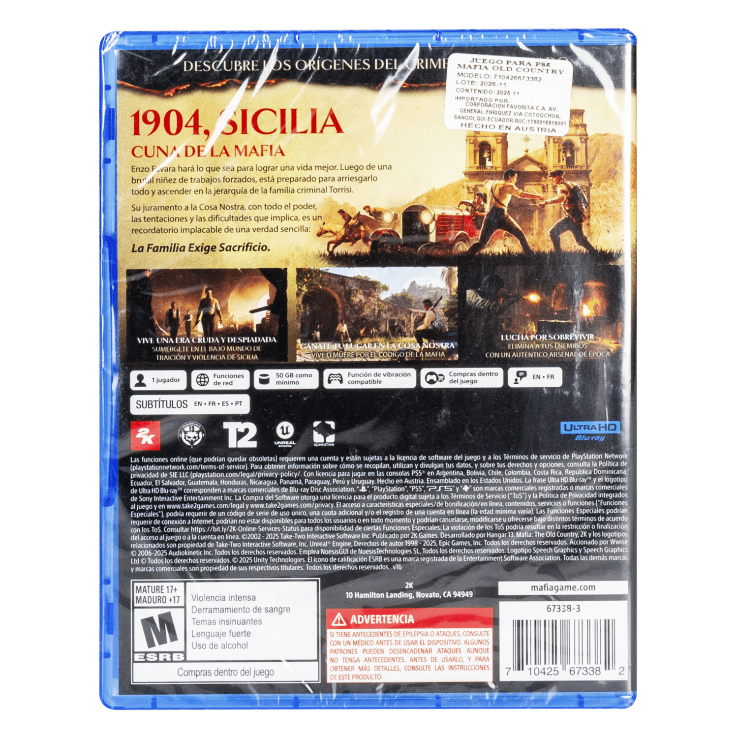 Juego De PS5 Mafia: The Old Country SONY Unidad - Imagen 2