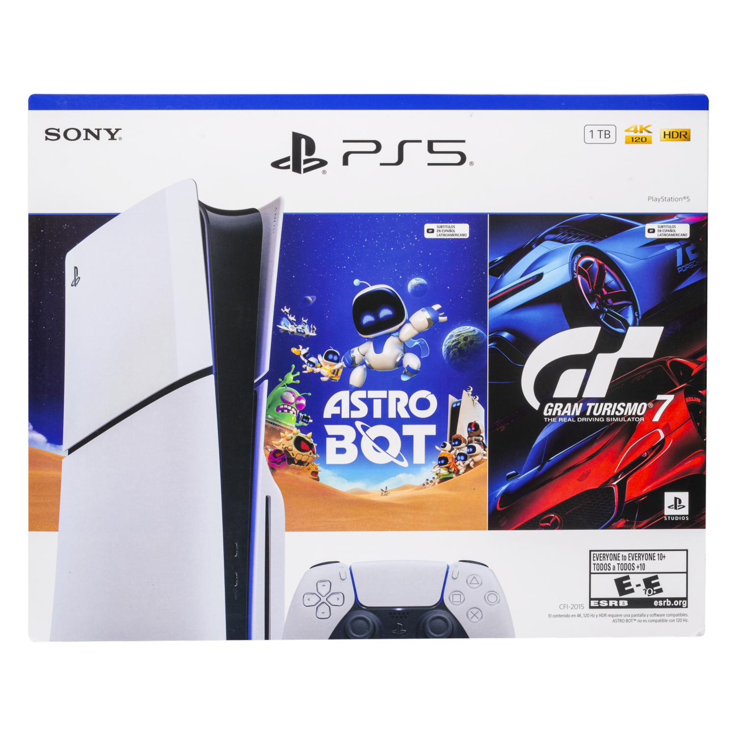 Consola Disco Ps5 2015 Gran Turismo 7 Y Astro Bot SONY Estándar - Imagen 3