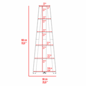 Estantería Esquinera Garden Fresno RTA MDF