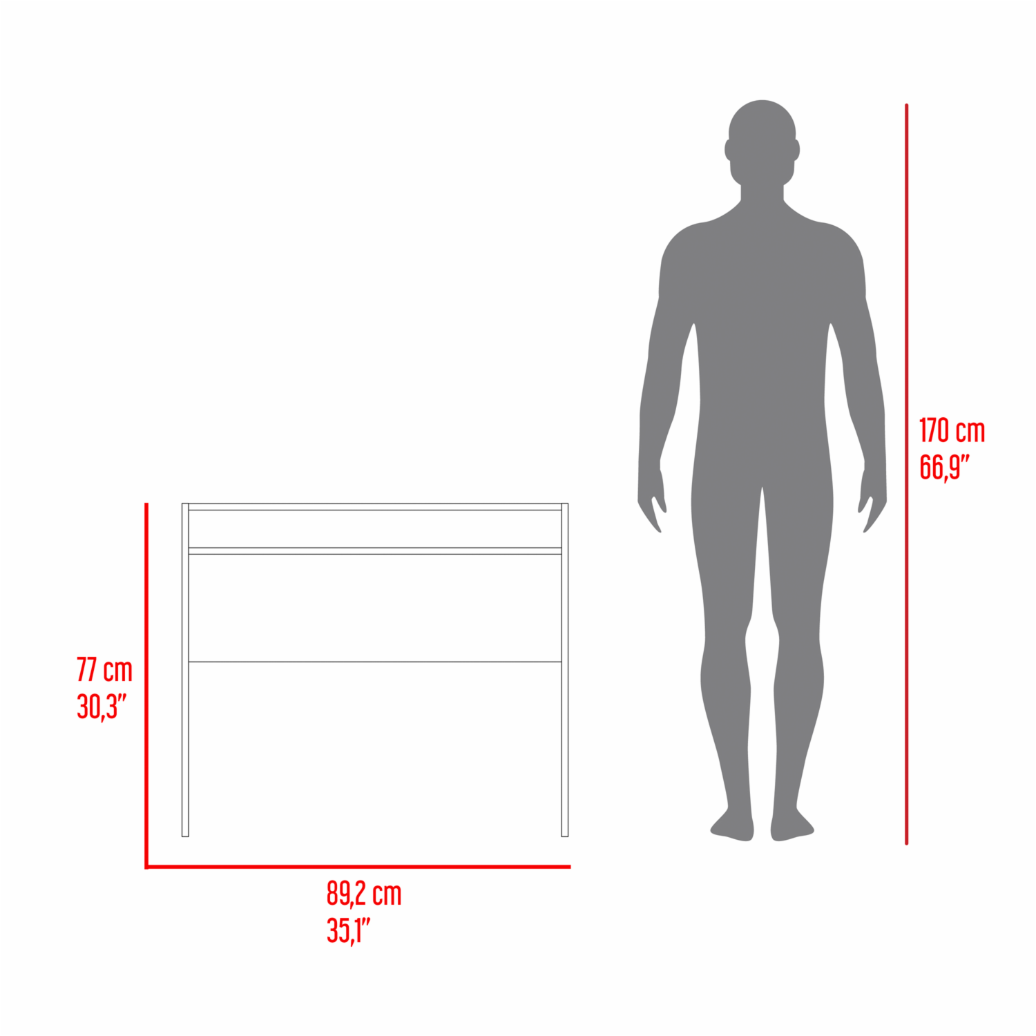 Escritorio Stella Fresno RTA MDF - Imagen 3