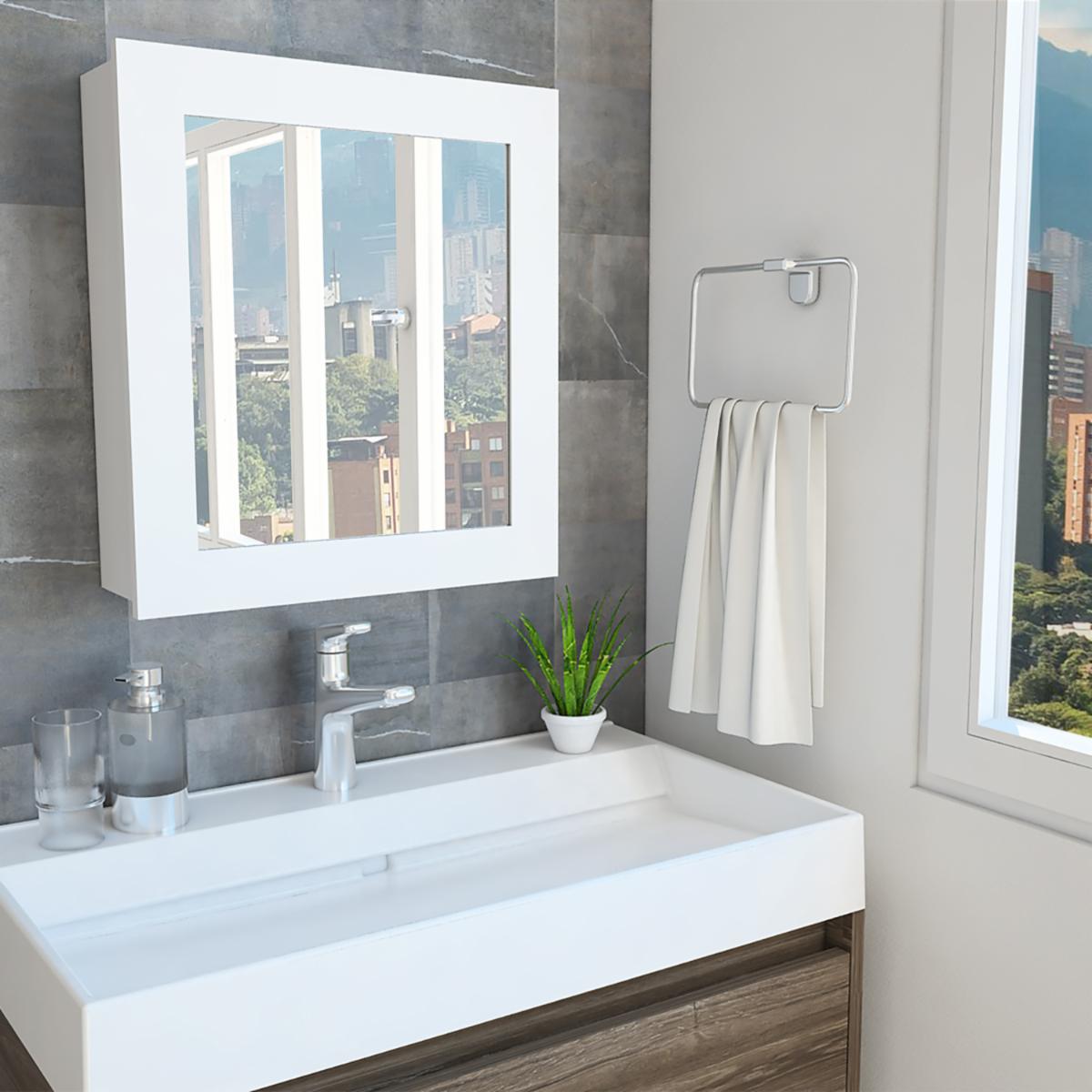 Gabinete De Baño Labelle Miel RTA MDP y Espejo - Imagen 6