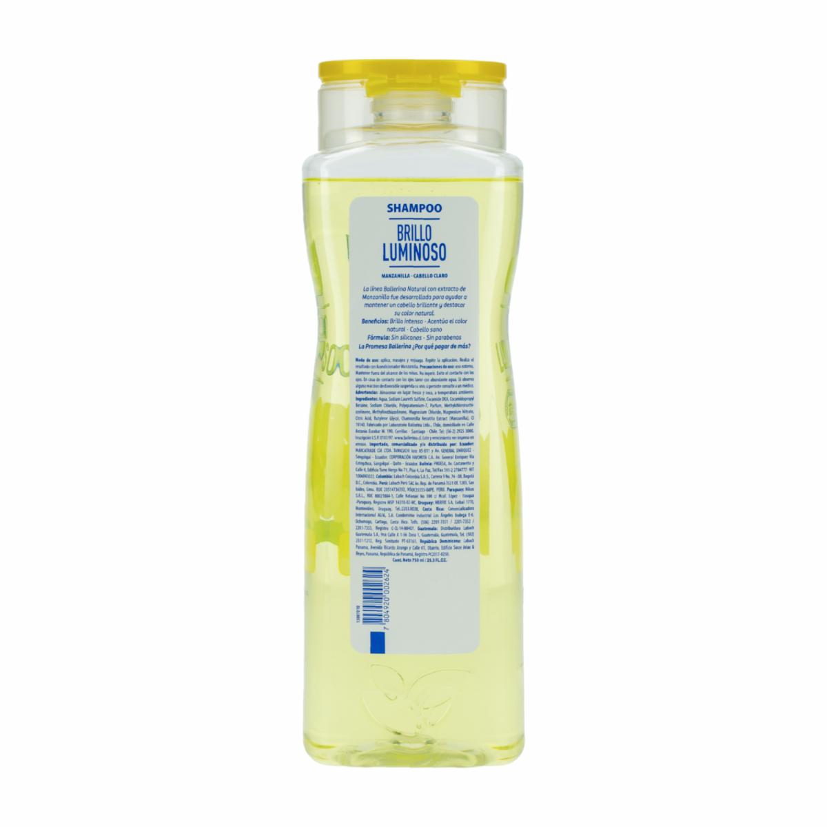 Shampoo Manzanilla BALLERINA 750 Ml - Imagen 2