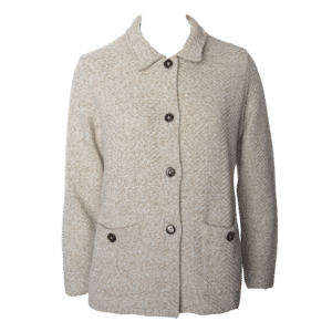 Sweater Chaqueta Abierto Con Botones Y Bolsillos MARIÁN