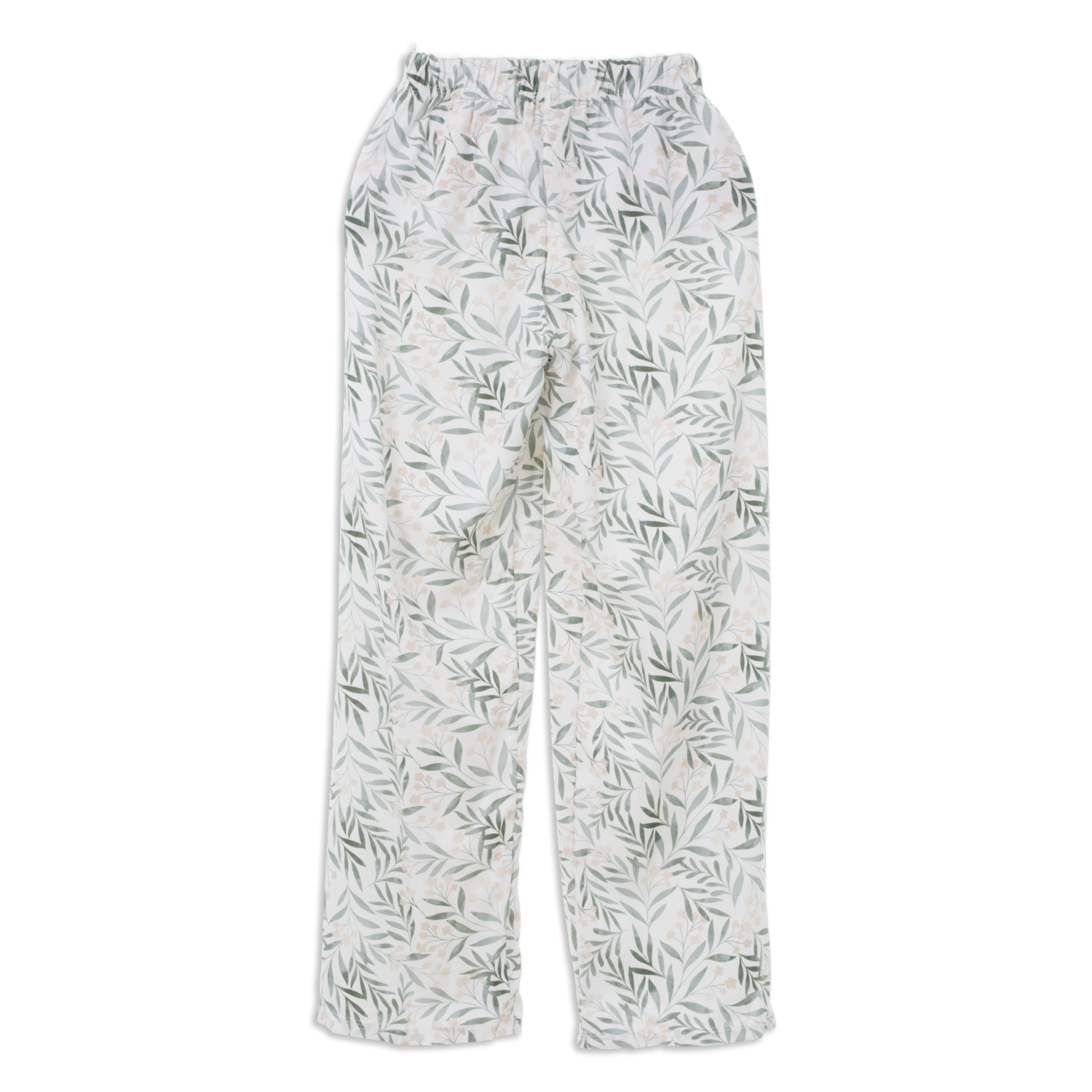 Pijama Pantalón Dama Beige Con Verde MGX BASIC - Imagen 2
