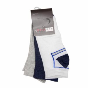 Medias Tobilleras Pack X 3 WELLMAN Talla 10-12