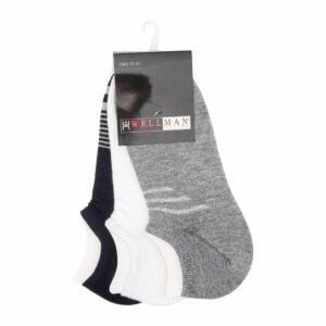 Medias Estilo Deportivo Diseño Show Pack X 3 WELLMAN Talla 10-12