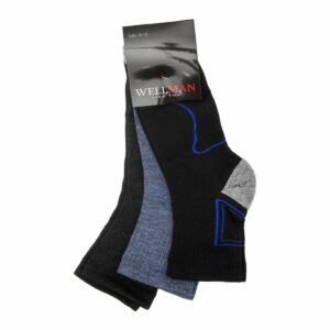 Medias Deportivas Tipo Tennis Pack X 3 WELLMAN Talla 10-12