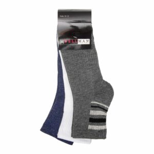 Medias Deportivas Tipo Tennis Pack X 3 WELLMAN Talla 10-12