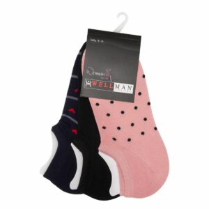 Medias Estilo Deportivo Diseño Show Pack X 3 WELLMAN WOMEN Talla 9-11