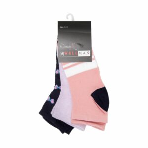 Medias Estilo Deportiva Pack X 3 WELLMAN WOMEN Talla 9-11