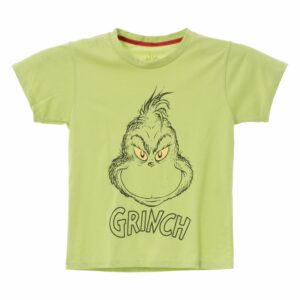 Camiseta Navidad Manga Corta Verde GRINCH