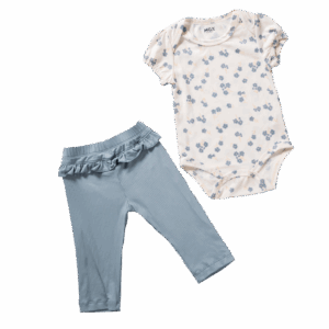 Conjunto 2 Piezas Leggin Y Body Manga Corta MGX BABY