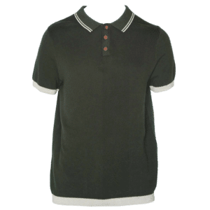 Camiseta Polo Tejida Manga Corta BLUE