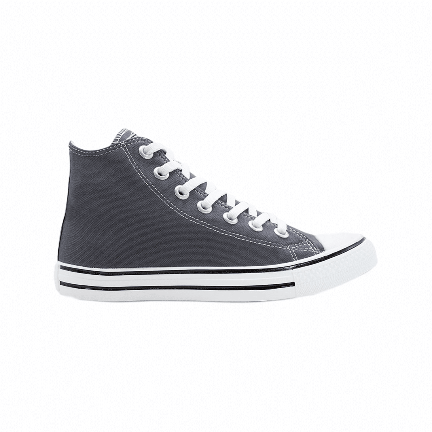 Zapatos De Lona Ares Tobillo Alto Gris Y Blanco VENUS