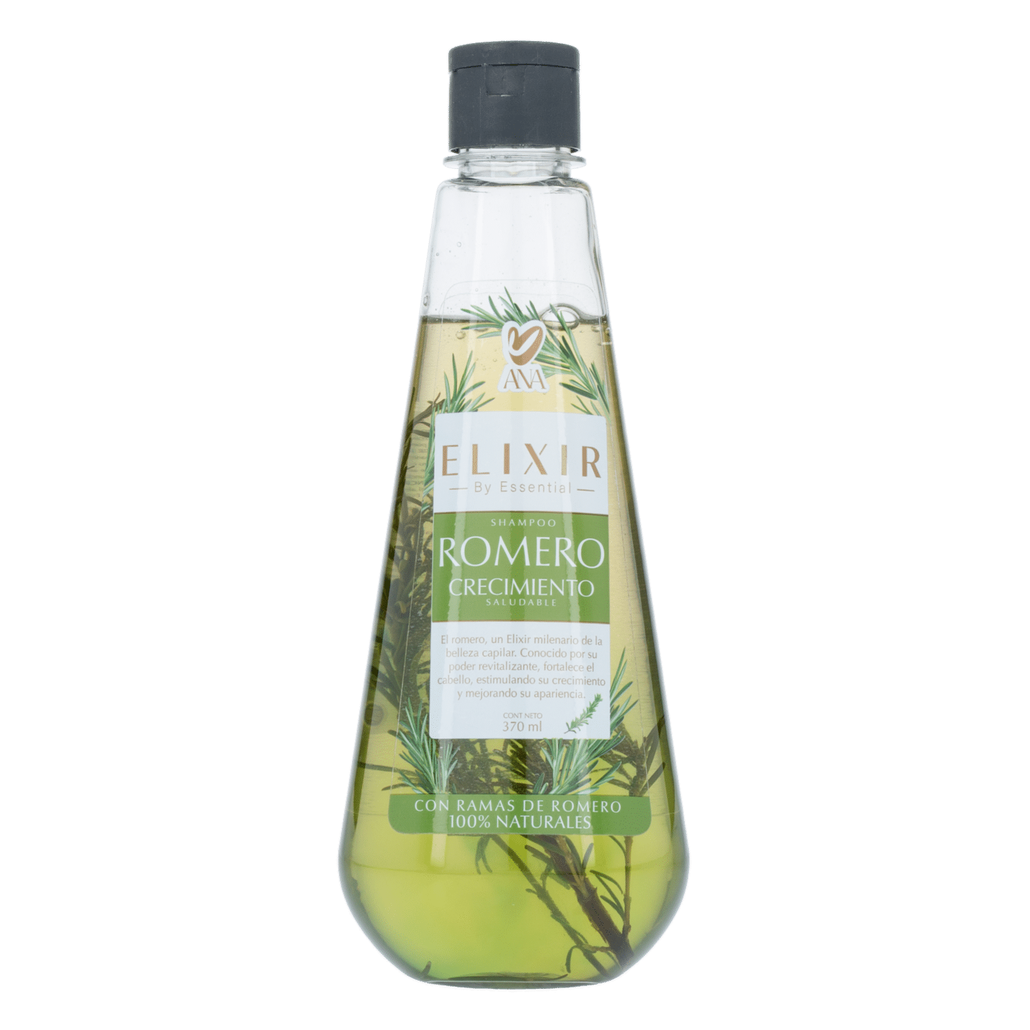 Shampoo Capilar Crecimiento Con Ramas De Romero Naturales ELIXIR BY ESSENTIAL 370 Ml - Imagen 2