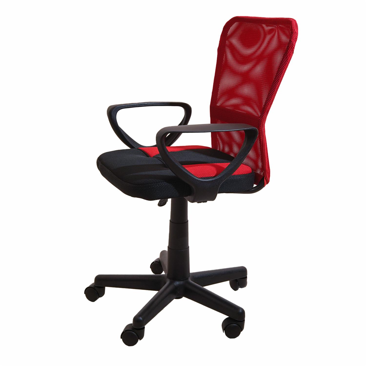 Silla De Oficina Malla Combinada Rojo Con Negro SOPAI FURNITURE Textil - Imagen 3