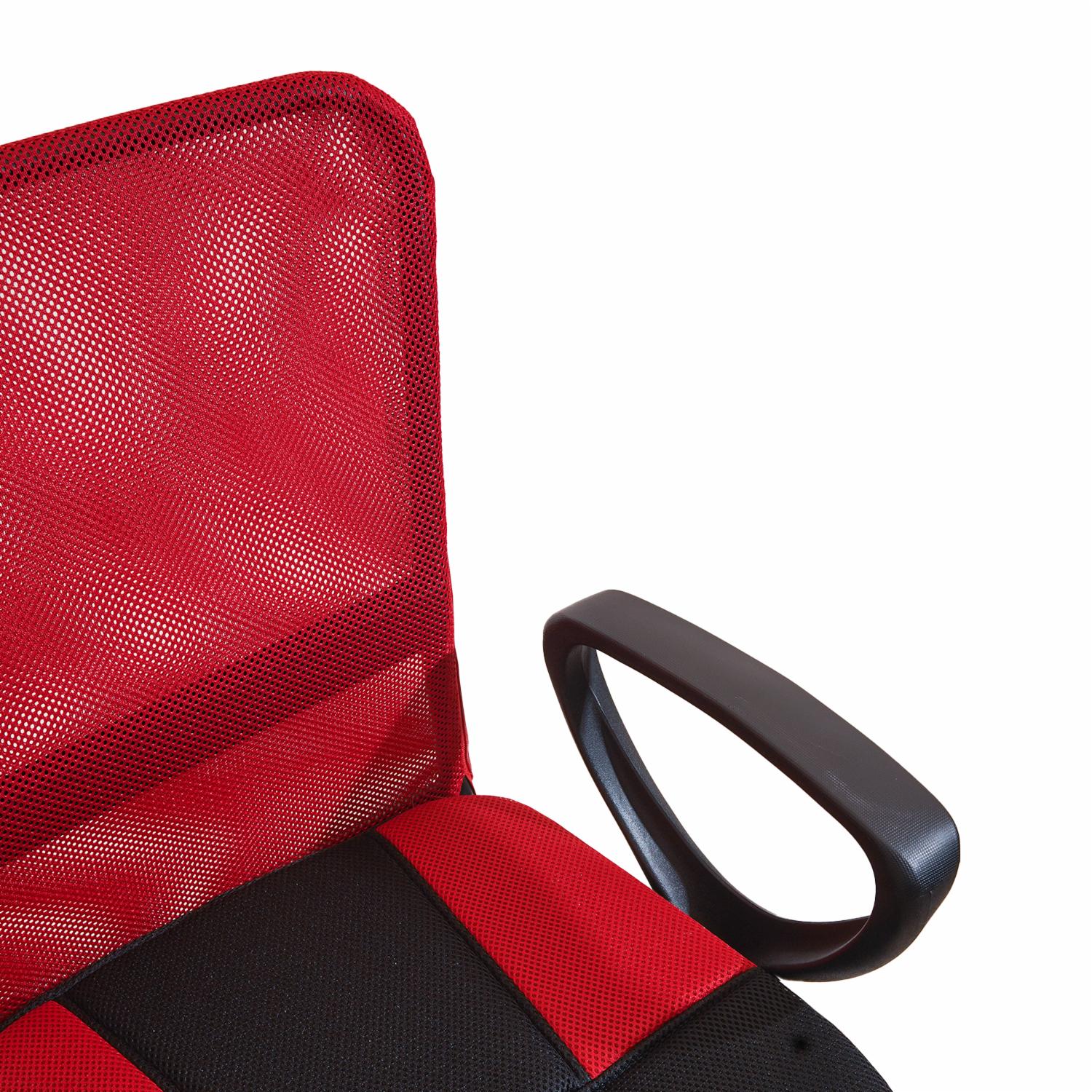 Silla De Oficina Malla Combinada Rojo Con Negro SOPAI FURNITURE Textil - Imagen 5