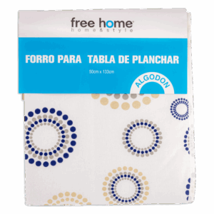 Forro Tabla De Planchar Algodón FREE HOME 133X50 Cm