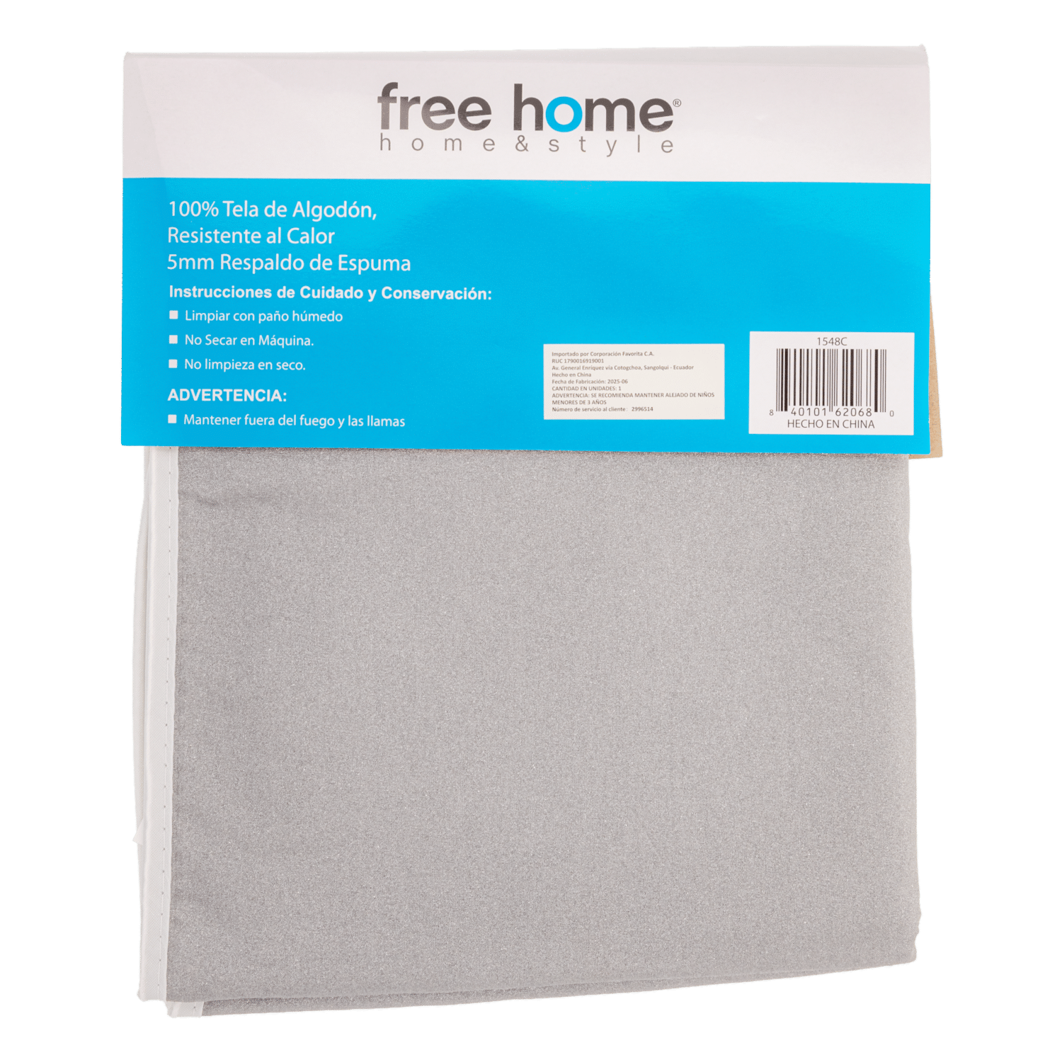 Forro Tabla De Planchar Anti Fuego FREE HOME 1,33x50 Cm - Imagen 2