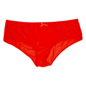 Cachetero De Encaje Liso Rojo MOD BY PARFAIT