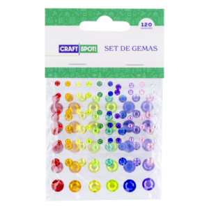 Set De Gemas Decorativas Adhesivas CRAFTSPOT 120 Piezas