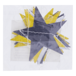 Banner Decorativo Estrellas Fin De Año HUI PAI 10 Piezas