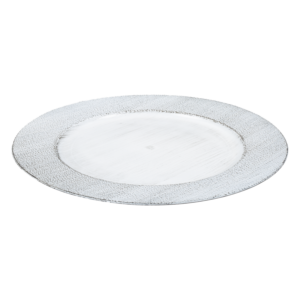 Plato Base Romina Plateado Z&L 33 Cm