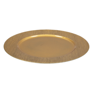 Plato Base Barú Dorado Z&L 33 Cm