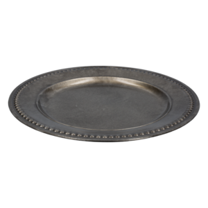 Plato Base Vivi Plateado Z&L 33 Cm