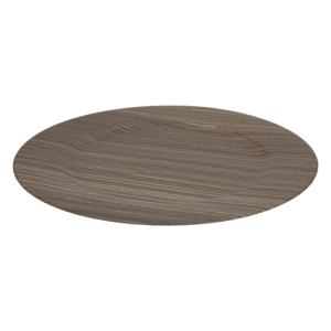 Plato Base Amaderado Roco Café Z&L 33 Cm