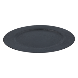 Plato Base Amaderado Roco Negro Z&L 33 Cm