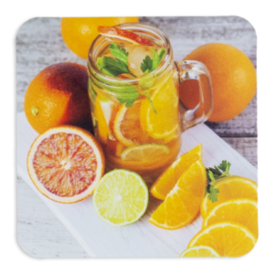 Set Individuales Y Posavasos Naranjas FREE HOME 43.5X28.2 X28.2