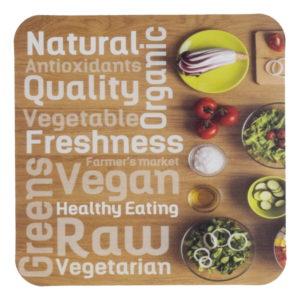 Set Individuales Y Posavasos Vegetales FREE HOME 43.5X28.2 Cm