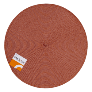 Individual Redondo Tejido Anne Terracota FREE HOME 38 Cm
