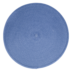 Individual Redondo Tejido Anne Azul FREE HOME 38 Cm