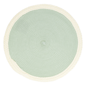 Individual Redondo Tejido Isa Menta FREE HOME 38 Cm