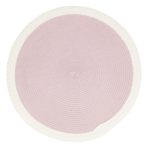 Individual Redondo Tejido Isa Rosa FREE HOME 38 Cm