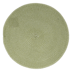 Individual Redondo Tejido Vicky Verde FREE HOME 38 Cm