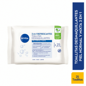 Toallitas Desmaquillantes Piel Normal Y Mixta 3 En 1 NIVEA X 25 Uds