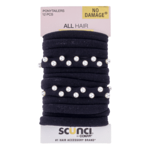 Elásticos Negros Perlas X 12 CONAIR Paquete