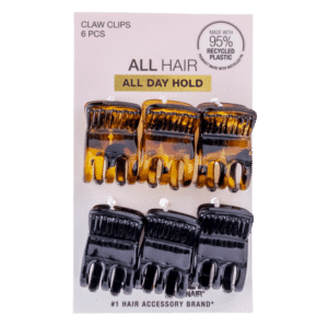 Ganchos Medianos Café Y Negro X6 CONAIR Paquete