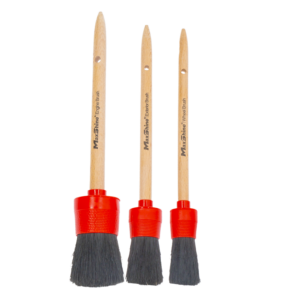 Kit De Brochas Cerdas De Jabalí Para Limpieza Automotriz Detailer MEGUIAR'S 3 Piezas